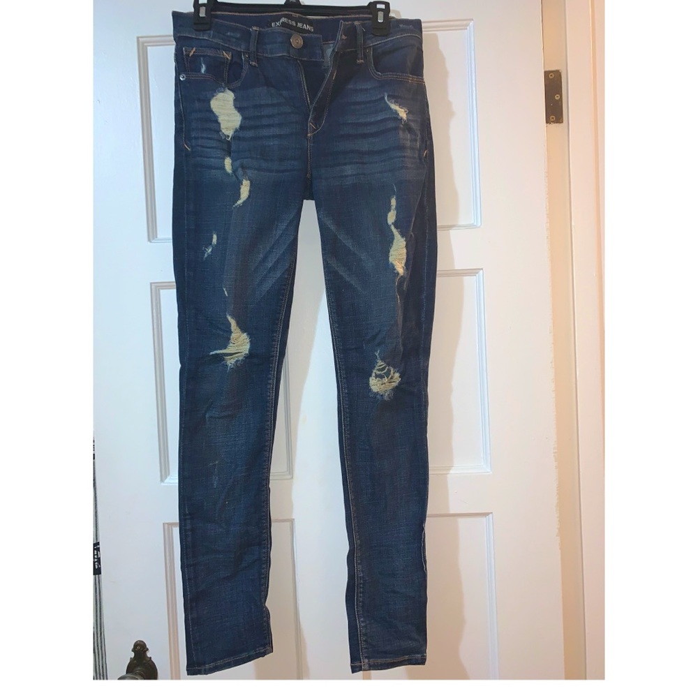 Express Skinny Jeans Mid Rise